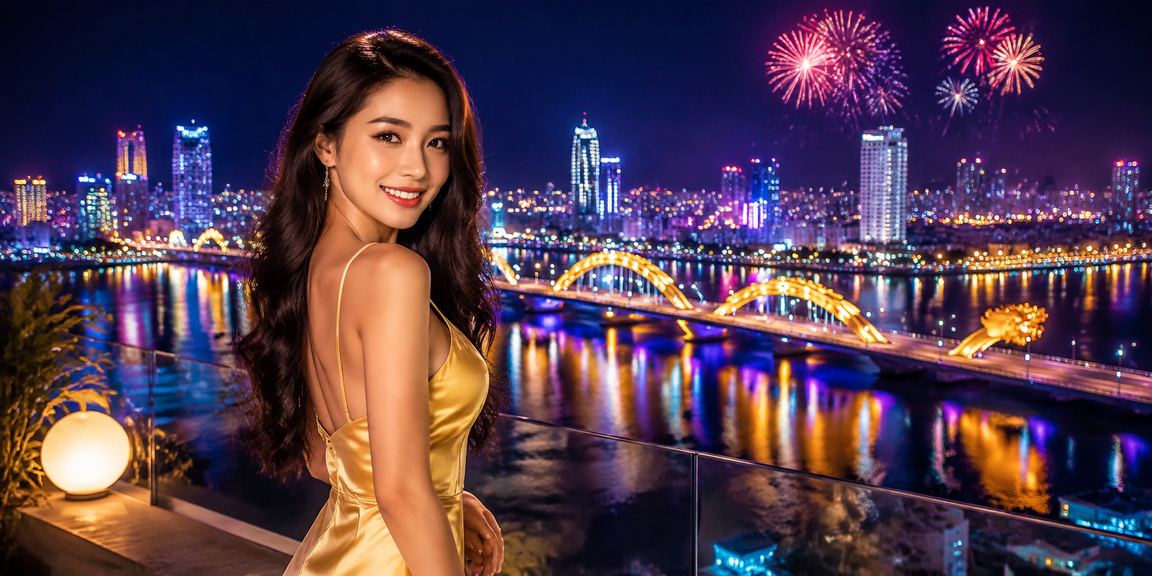 Màn hình neon hiển thị ứng dụng casino và thể thao tại Đà Nẵng về đêm